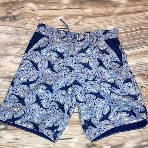Shark swim trunks!